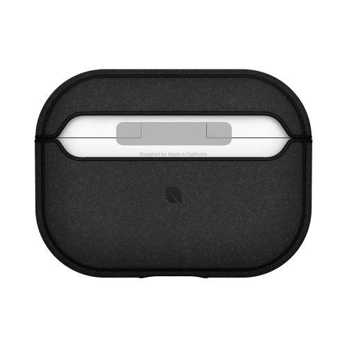 Чехол-накладка (пластиковый) Apple AirPods Pro Incase Metallic Case Black (INOM100678-BLK)