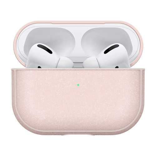 Чехол-накладка (пластиковый) Apple AirPods Pro Incase Metallic Case Rose Quartz (INOM100678-RSQ)