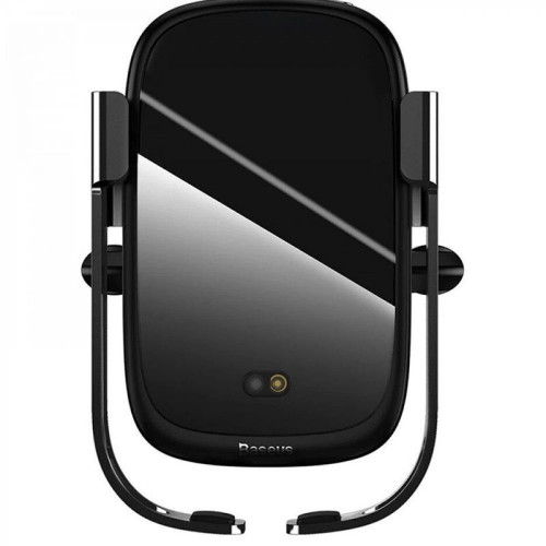 Автомобільний тримач Baseus Rock-solid Electric Holder Wireless Charger Black (WXHW01-01)