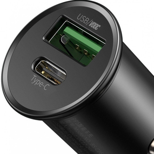 Baseus Circular Metal PPS Quick Charger Black (CCYS-C01)