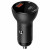 Baseus Digital Display PPS Dual Quick Charger Car with USB- C to USB-C 45W Black (TZCCBX-C0G)