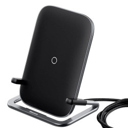 Baseus Rib Horizontal and Vertical Wireless Charger 15W Black (WXPG-01)
