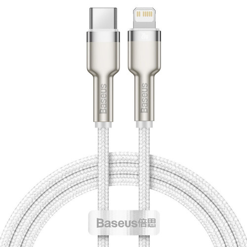 Baseus Cafule Series Metal Type-C To Lightning 1m 20W White (CATLJK-A02)