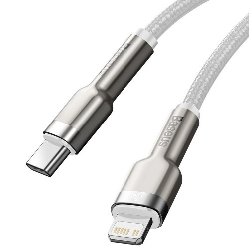 Baseus Cafule Series Metal Type-C To Lightning 1m 20W White (CATLJK-A02)