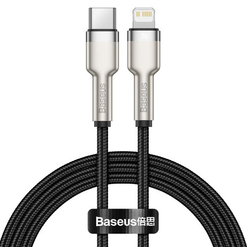 Baseus Cafule Series Metal Type-C To Lightning 1m 20W Black (CATLJK-A01)