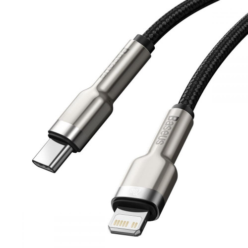 Baseus Cafule Series Metal Type-C To Lightning 1m 20W Black (CATLJK-A01)