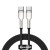 Baseus Cafule Series Metal Type-C to Type-C 1m 100W Black (CATJK-C01)