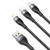Baseus Flash Series 3-in-1 1.2m Gray/Black (CA1T3-G1)