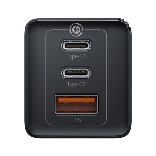 Baseus GaN2 Mini Quick Charge Charger 65W Black (CCGAN2P-B01)