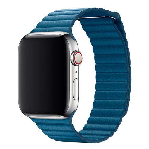 Apple Watch 42/44mm Leather Loop Medium Cape Cod Blue (MTH92)