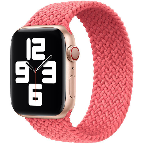 Apple Watch 38/40mm Pink Punch Braided Solo Loop - Size 5 (MY6E2)