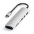 Satechi Aluminum Type-C Slim Multi-Port with Ethernet Adapter Silver (ST-UCSMA3S)