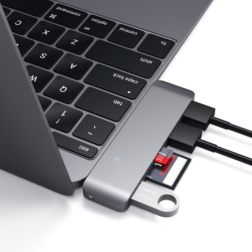 Satechi Type-C USB 3.0 3-in-1 Combo Hub Space Gray (ST-TCUHM)
