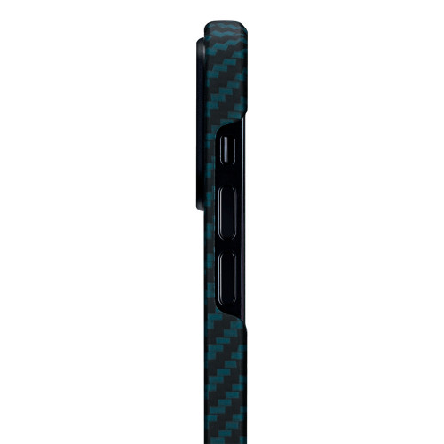 Чехол-накладка (карбоновый) Apple iPhone 12 Pro Max Pitaka MagEZ Case Twill Black/Blue (KI1208PM)