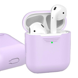Чохол-накладка (силіконовий) Apple AirPods AhaStyle Lavender (X0024LOD57)