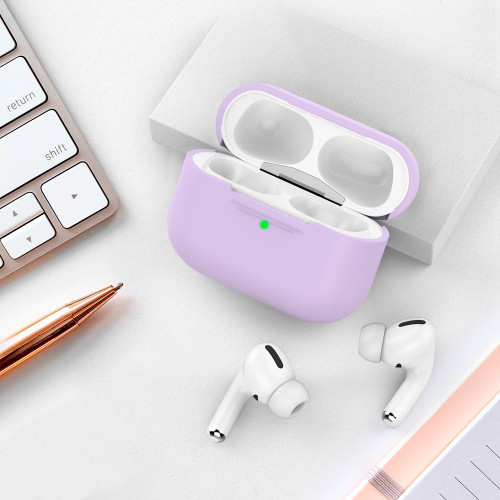 Чехол-накладка (силиконовый) Apple AirPods Pro AhaStyle Lavender (X002DQXZTN)