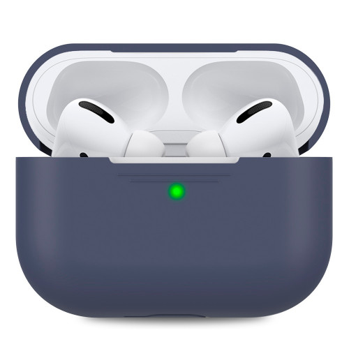 Чехол-накладка (силиконовый) Apple AirPods Pro AhaStyle Navy Blue (X002DQXZTX)