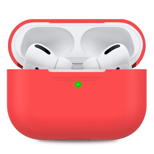 Чехол-накладка (силиконовый) Apple AirPods Pro AhaStyle Red (X002DQW0VH)