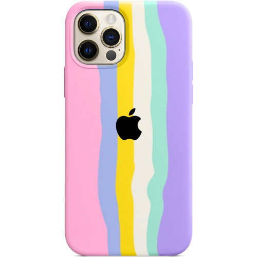 Чехол-накладка (силиконовый) для iPhone 12 Pro Max Silicone Case High Copy Unicorn Pink