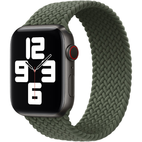 Ремешок Watch 42/44mm Inverness Green High Copy Braided Solo Loop - Size 10