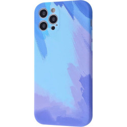 Чохол-накладка (силіконовий) Apple iPhone 12 Pro WAVE Watercolor Case Blue
