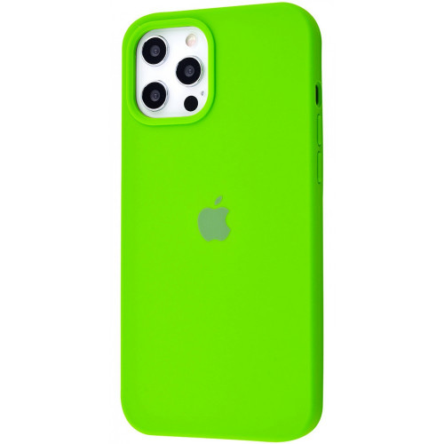 Чехол-накладка (силиконовый) для iPhone 12 Pro Max Silicone Case Full Cover Green