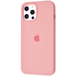 Чохол-накладка (силіконовий) для iPhone 12 Pro Max Silicone Case Full Cover Pink