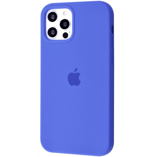 Чехол-накладка (силиконовый) для iPhone 12 Pro Max Silicone Case Full Cover Tahoe Blue