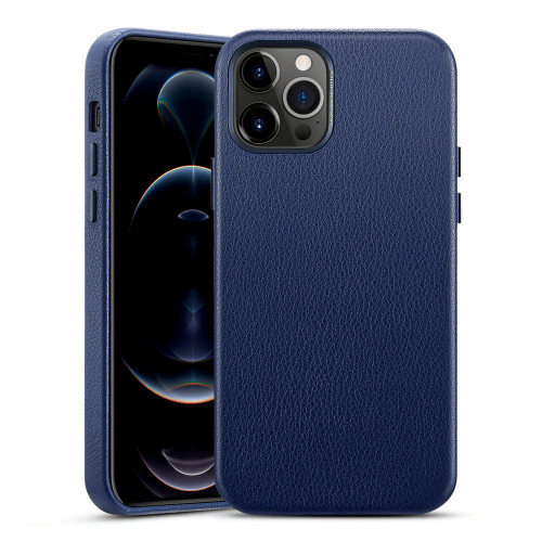 Чехол-накладка (кожаный) Apple iPhone 12 Pro Max ESR Metro Premium Leather Case Blue