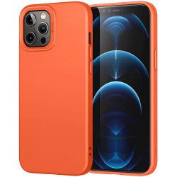 Чохол-накладка (силіконовий) Apple iPhone 12/12 Pro ESR Liquid Silicone Case Orange