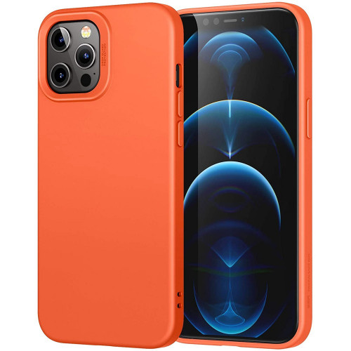 Чехол-накладка (силиконовый) Apple iPhone 12/12 Pro ESR Liquid Silicone Case Orange