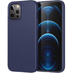 Чохол-накладка (силіконовий) Apple iPhone 12/12 Pro ESR Liquid Silicone Case Navy Blue