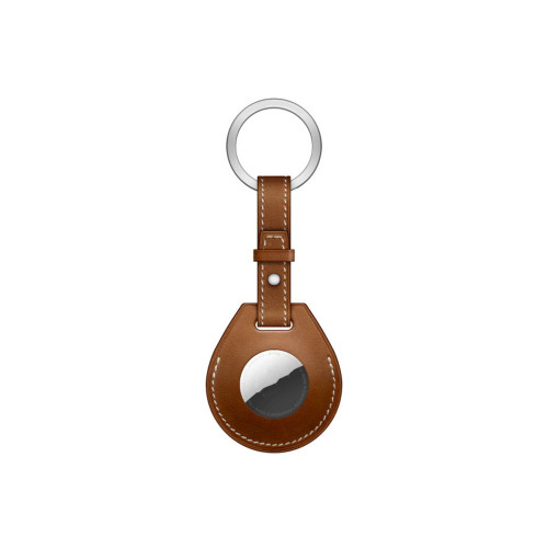 Брелок (кожанный) для AirTag Hermès Key Ring High Copy Brown