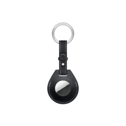Брелок (шкіряний) для AirTag Hermès Key Ring High Copy Black