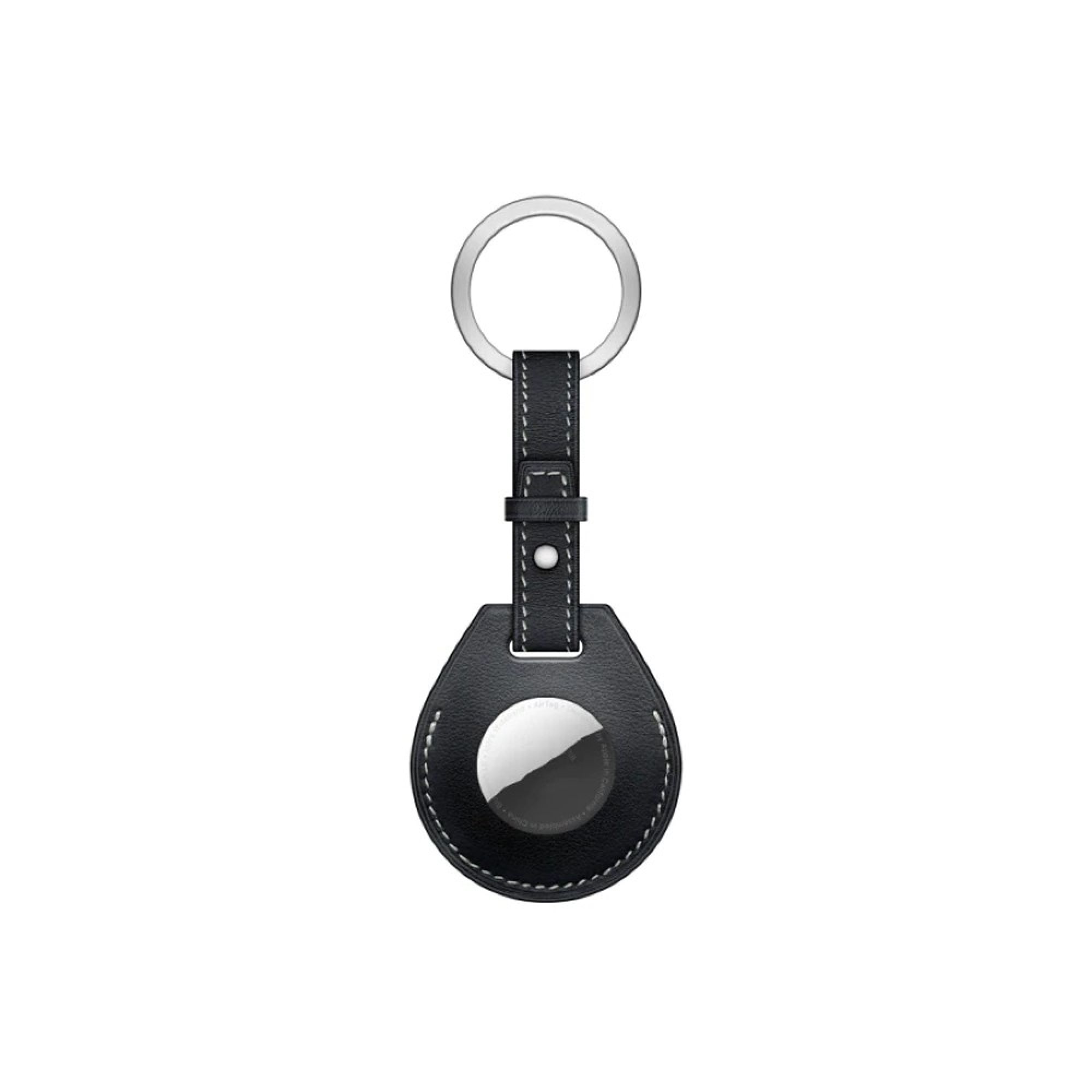 Брелок (кожанный) для AirTag Hermès Key Ring High Copy Black — купить в