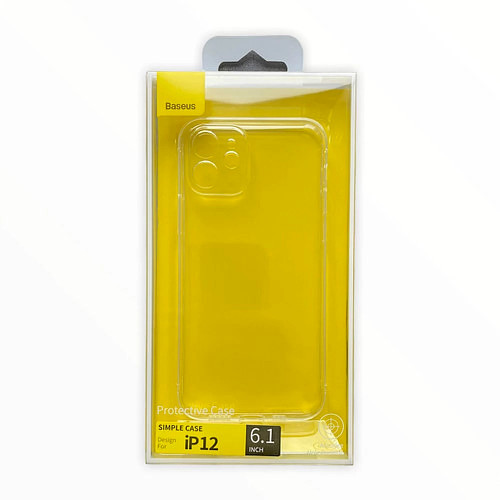 Чехол-накладка (силиконовый) Apple iPhone 12 Baseus Simple Series Transparent (ARAPIPH61N-A02)