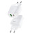 Hoco C85A Bright PD20W+QC3.0 Type-C + USB White