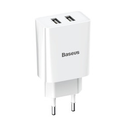 Baseus Speed Mini Dual U Charger 2USB 10.5W White (CCFS-R02)