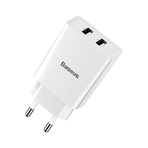 Baseus Speed Mini Dual U Charger 2USB 10.5W White (CCFS-R02)