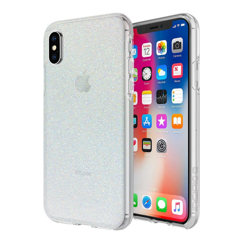 Чохол-накладка (пластиковий) Apple iPhone XS/X Incipio Design Series Iridescent White Glitter (IPH-1651-WTG)