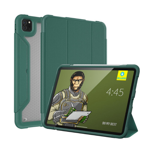 Чехол-книжка (полиуретановый) Apple iPad Pro 11" 2020/2018/Air 10.9" 2020 Blueo Drop Resistance Case Dark Green