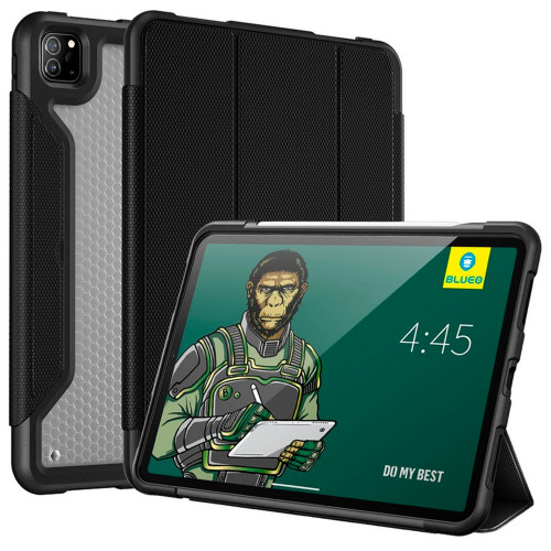 Чехол-книжка (полиуретановый) Apple iPad Pro 12.9" 2020 Blueo Drop Resistance Case Black