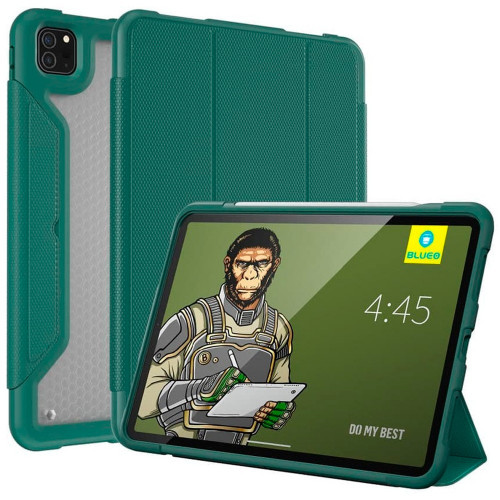 Чехол-книжка (полиуретановый) Apple iPad Pro 12.9" 2020 Blueo Drop Resistance Case Dark Green