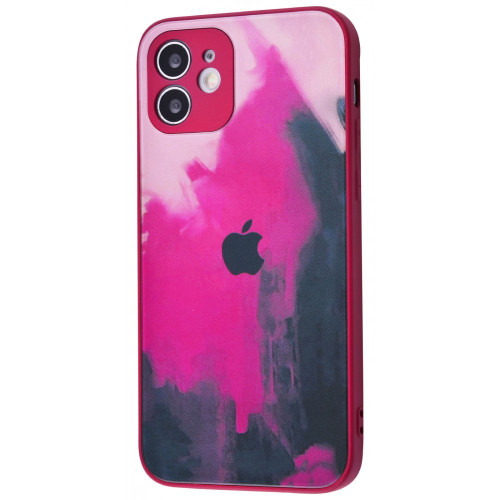 Чехол-накладка (силиконовый) Apple iPhone 12 Bright Colors Case Burgundy