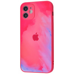 Чохол-накладка (силіконовий) Apple iPhone 12 Bright Colors Case Crimson