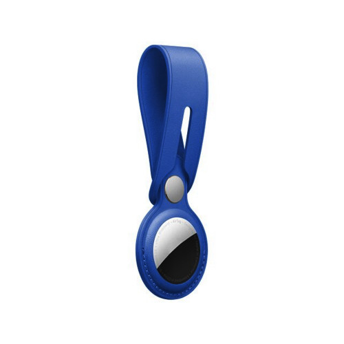 Брелок (кожанный) для AirTag Leather Loop High Copy Baltic Blue