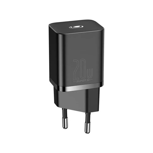 Baseus Super Silicone PD Charger 20W Type-C Black (CCSUP-B01)