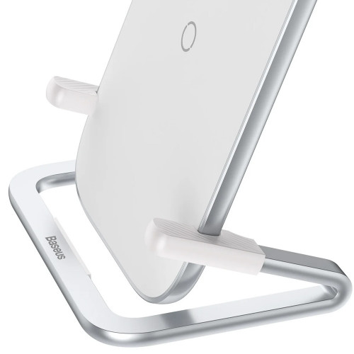 Baseus Rib Horizontal and Vertical Wireless Charger 15W White (WXPG-02)
