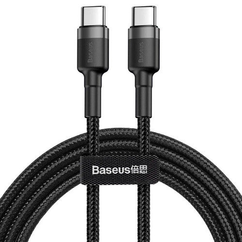 Baseus Cafule Type-C to Type-C PD 2.0 60W 1m Gray/Black (CATKLF-GG1)