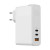 Baseus GaN Mini Quick Charger 120W (2 Type-C + USB) + Cable Type-C to Type-C 5A 1m White (CCGAN-J02)